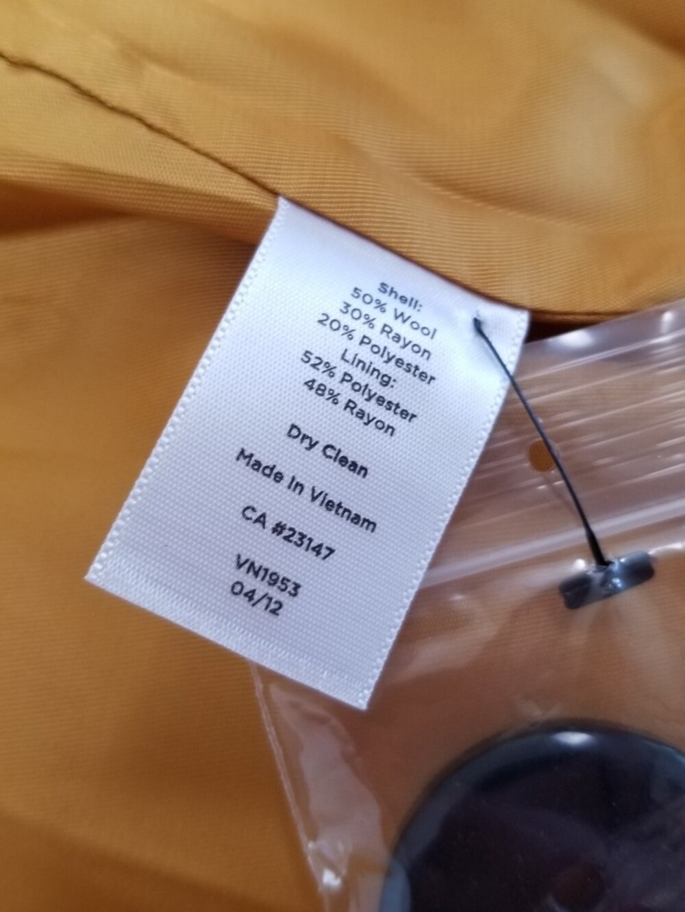 Talbots Wool Blend Coat NWT Size 12P - Picture 5 of 7